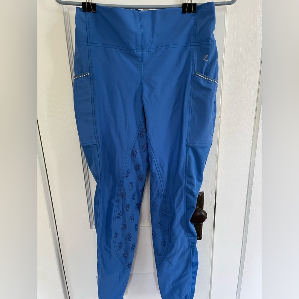 Horze Blue Full Seat Riding Tights